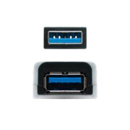 Cable Alargador USB 3.0 Nanocable 10.01.0313/ USB Macho - USB Hembra/ 15m/ Negro