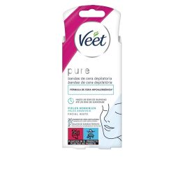 Veet Bandas de Cera Depilatoria Facial Piel Sensible 20 Unidades Precio: 3.58999982. SKU: S05100606