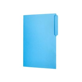 Subcarpeta Cartulina Liderpapel Folio Pestaña Superior 240 gr-M2 Azul 50 unidades