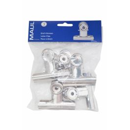 MAUL 2177096 Klemmer MAULstandard, de Metal, Plata, 77 mm, Ancho de Abrazadera 2 cm, Paquete de 5