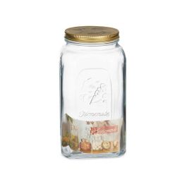 Pasabahce Tarro Homemade 3000 ml, Vidrio y Metal, Oro y Transparente, 13x25x13 cm (6 Unidades) Pasabahce Tarro Homemade 3000 ml, Vidrio y Metal, Oro y Transparente, 13x25x13 cm (6 Unidades)