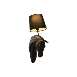 Lampara Aplique Colonial DKD Home Decor Marron Oscuro Negro 21.5 x 50.5 x 18 cm Lampara Aplique Colonial DKD Home Decor Marron Oscuro Negro 21.5 x 50.5 x 18 cm