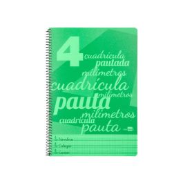 Cuaderno Espiral Liderpapel Folio Pautaguia Tapa Plastico 80H 75 gr Cuadro Pautado 4 mm Con Margen Color Verde Precio: 3.50000002. SKU: B19QAKMCJF