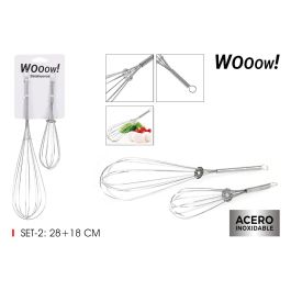 Set de 2 batehuevos inoxidables 28 cm y 18 cm - Wooow (36 Unidades) Precio: 36.58999949. SKU: B1EG8NQZQZ