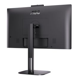 Monitor Profesional AOC 24V5CW/BK 23.8"/ Full HD/ Webcam/ Multimedia/ Regulable en altura/ Negro