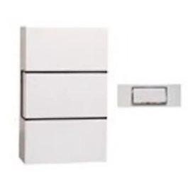 Chacon Timbre con cable con pulsador, Melodía de carillón 1, Botón con luz de fondo