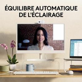 Logitech BRIO 100 Webcam, Full HD 1080p, 2 MP, Micrófono Omnidireccional, Tapa de Privacidad, USB