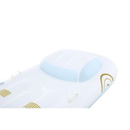 Bestway Colchoneta Hinchable Curcero con Respaldo y Asas 228x108 cm Playa y Piscina 43651