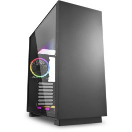 SHARKOON Pure Steel ARGB Caja PC ATX/E-ATX con 1 Panel de Cristal Templado - Negro