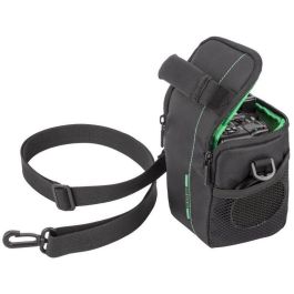 Rivacase 7412 - Bolsa de Hombro para Cámara Réflex, 3 Compartimentos, Verde/Negro, Compatible con Pentax K-3 Kit/Nikon 1 AW1