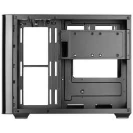 Mars Gaming Caja MicroATX Gaming MCFUSIONM con Doble Cámara y Cristal Templado para Placas Micro-ATX y Mini-ITX