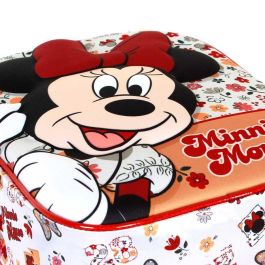 KARACTERMANIA Mochila Preescolar Minnie Disney 3D Flowered 31cm con Bolsillo Lateral y Espalda Acolchada