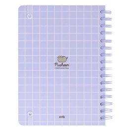 Pusheen Cuaderno A5 Moments 90 hojas Tapa Dura con Wire-o y Cierre Elástico Bolsillo Interior Esquinas Redondeadas