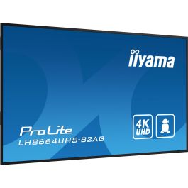 iiyama LH8664UHS-B2AG Pantalla 85.6" (217.4cm) 4K Ultra HD IPS para Señalización Digital 24/7 con 3xHDMI, 2xUSB