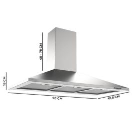 Campana Convencional Cecotec Flux PM 904000 Acero