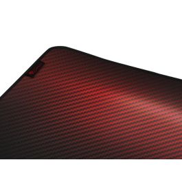 GENESIS Carbon 500 Ultra Blaze Alfombrilla de Ratón para Juegos XL 110x45cm Impermeable, Bordes Cosidos, Antideslizante - Negro/Rojo