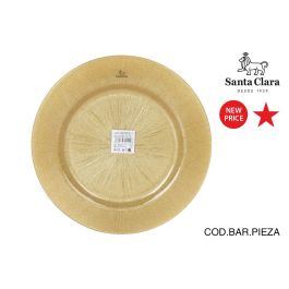 Inde Bajoplato de Vidrio 31 cm Elite Glit Oro Sta Clara - Plato de Servicio o Decoración 31.6 cm x 30.8 cm x 1.6 cm (6 Unidades) Precio: 24.5509. SKU: B1BFQ55C5C