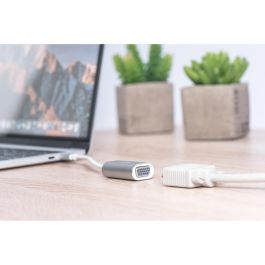 Digitus VL100 Adaptador Gráfico USB-C a VGA, 0.2m, 1920x1080p, Blanco, Macho/Macho