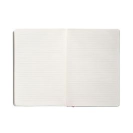 Cuaderno Con Gomilla Antartik Notes Tapa Blanda A5 Hojas Rayas Rosa Y Turquesa 80 Hojas 80 gr Fsc