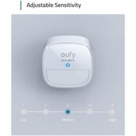 Eufy Sensor de Movimiento para Alarma Doméstica, 100° Campo de Visión, 9m Alcance, Batería 2 Años, Conectividad Inalámbrica, Blanco