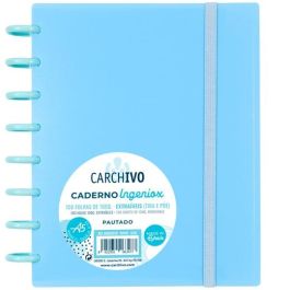 Carchivo Cuaderno Ingeniox Espiral A5 100H C-Separadores Extraíbles Cuadrícula 5x5 Tapas Pp Semi-Rígido Cierre C-Goma Azul Pastel Precio: 7.95000008. SKU: B16HTD9MNX