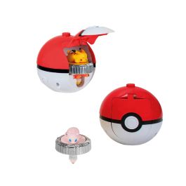 Pokemon estadio arena de combate battle spinner. incluye pokeball lanzadora,2 battle spinner uno de pikachu y otra figura exclusiva.