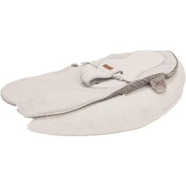 Domiva Cojín de Lactancia Multifuncional NOVA - 202 cm - 4 en 1 - Soft Nova - Pearl