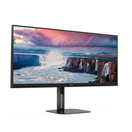 AOC CU34V5C/BK Monitor Curvo VA 34" WQHD (3440x1440) 100Hz 4ms USB-C HDMI DP Altavoces Negro