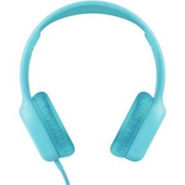 Trust Auriculares Infantiles Nouna Kids con Micrófono Azules para Niños con Límite de Volumen