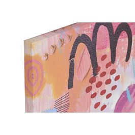 DKD Home Decor Cuadro Multicolor Lienzo y MDF 60 x 80 x 2.8 cm (4 Unidades) Moderno Hecho a Mano