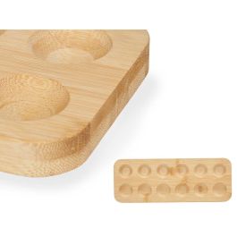 Huevera de bambú para 12 huevos Kinvara 30x11.5 cm (12 Unidades) Huevera de bambú para 12 huevos Kinvara 30x11.5 cm (12 Unidades)