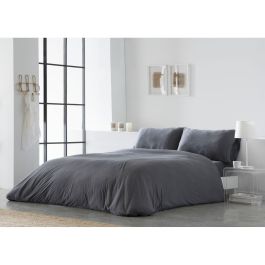 Funda Nórdica Naturals ELBA Gris oscuro Cama de 135 (220 x 220 cm) Funda Nórdica Naturals ELBA Gris oscuro Cama de 135 (220 x 220 cm)