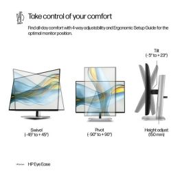 HP 524pn Monitor WUXGA Series 5 Pro de 24 pulgadas - Optimizado para el trabajo con Claridad Visual y Confort Ajustable, Libre de PVC