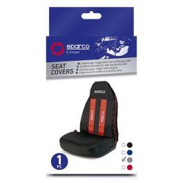 Sparco SPC1020GR Funda Individual Negra con Bordado y Detalles Gris, Cómoda, Transpirable, Lavable a Mano, Tejido Rizo y Poliéster. Sparco SPC1020GR Funda Individual Negra con Bordado y Detalles Gris, Cómoda, Transpirable, Lavable a Mano, Tejido Rizo y Poliéster.