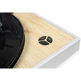 THOMSON TT301 - Tocadiscos de diseño de 33 y 45 rpm - Cabezal de reproducción Audio-Technica AT3600L - Madera y blanco THOMSON TT301 - Tocadiscos de diseño de 33 y 45 rpm - Cabezal de reproducción Audio-Technica AT3600L - Madera y blanco