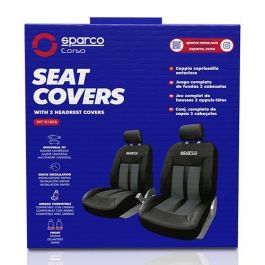 Sparco SPC1018GR 2 Fundas Delanteras S-Line Cs4 Negras y Grises Simil Piel Polyester PU 6 Piezas Sparco SPC1018GR 2 Fundas Delanteras S-Line Cs4 Negras y Grises Simil Piel Polyester PU 6 Piezas