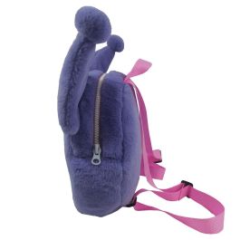 CYP BRANDS Mochila Peluche Kuromi Hello Kitty Suave Resistente Cintas Ajustables 28x7x24cm
