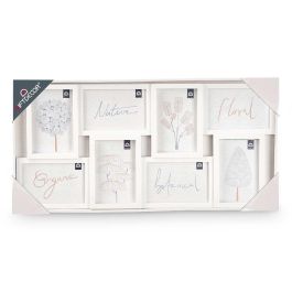 Portafotos Blanco Giftdecor 10x15 cm para 8 Fotos - 60x29x2.5 cm (8 Unidades) Portafotos Blanco Giftdecor 10x15 cm para 8 Fotos - 60x29x2.5 cm (8 Unidades)