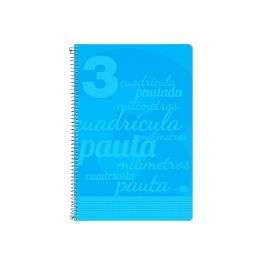 Cuaderno Espiral Liderpapel Folio Pautaguia Tapa Plastico 80H 75 gr Cuadro Pautado 3 mm Con Margen Color Azul Precio: 3.50000002. SKU: B1CDEP4G24