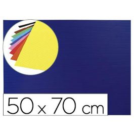 Goma Eva Ondulada Liderpapel 50x70 cm 2,2 mm De Espesor Azul Oscuro 10 unidades