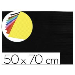 Goma Eva Ondulada Liderpapel 50x70 cm 2,2 mm De Espesor Negro 10 unidades