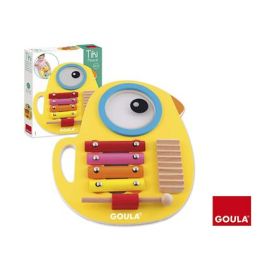 Juego musical tiki 3 en 1, xilófono, tambor y güiro de madera goula 32x27x5.5 cm Precio: 24.143009. SKU: S2403440