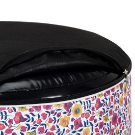 Home Deco Factory Puf Hinchable Estampado Floreado 56x25 cm