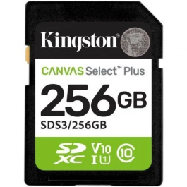 Kingston SDS3/256GB Tarjeta de Memoria Canvas Select Plus 256GB SD XC Clase 10 UHS-I 150MB/s Precio: 37.79000005. SKU: B1FVHZ4H5M