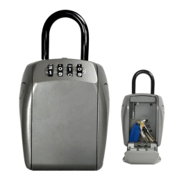 Master Lock Caja de Llave Segura Talla L Seguridad Reforzada Combinación Programable 4 Dígitos Resistente a la Intemperie Gris Precio: 60.5. SKU: B13MKPKM75