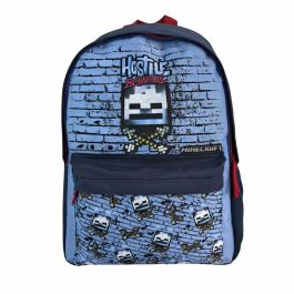 Minecraft Mochila Americano Hostile Behaviour Adaptable Carro Espaldera Acolchada 41 x 31 x 13,5 cm