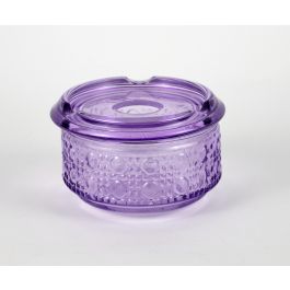 Confortime Cenicero Agua Vidrio Relieve 11.4x11.4x7.4 cm