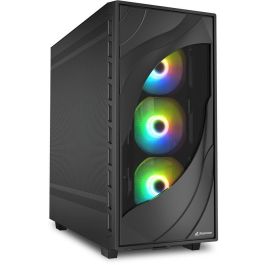 SHARKOON Rebel C80M RGB ATX - Caja para PC Torre de Ordenador en Metal Negro