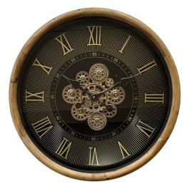 DKD Home Decor Reloj de Pared Loft de Pino y Cristal Negro Natural 63.5 cm Precio: 79.49999959. SKU: B1KMRRAG5H