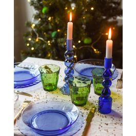 Duralex Vajilla Marine Lys 12 piezas, Platos Llano 23.5 cm, Hondo 19.5 cm, Postre 19 cm (2 Unidades)